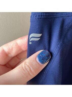 FABLETICS Navy Blue Adjustable Ruched Leggings Size Xxs